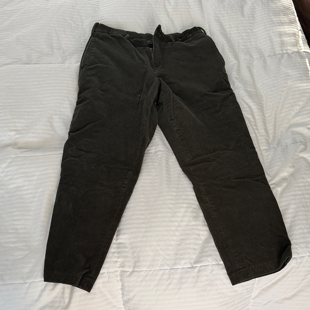 Uniqlo Dark Green Men's Corduroy Pants
